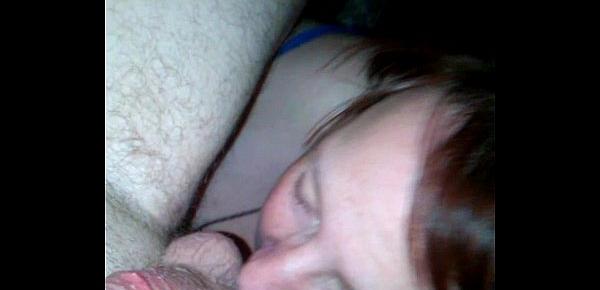  married bbw sucks off young stud and fims it for husband  part 1